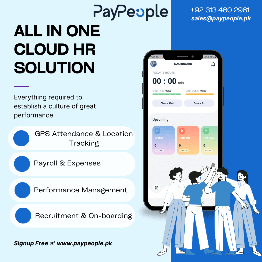 Professional HR software in Lahore dashboard showing seamless API integration and payroll data sync.