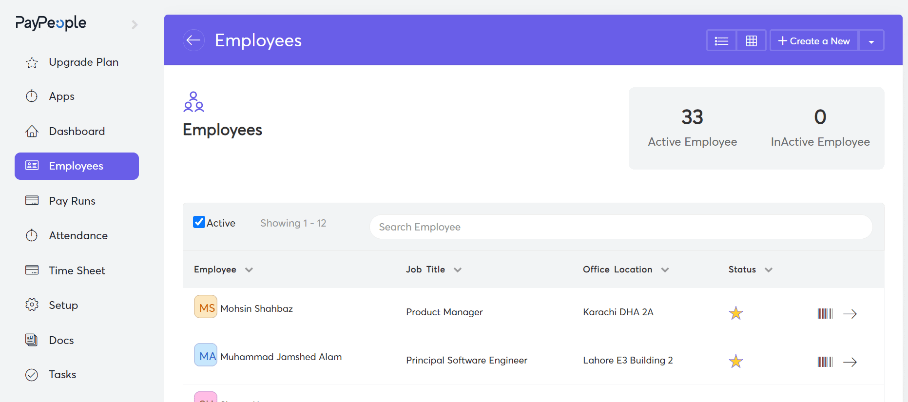 Remote worker using cloud payroll software in Pakistan to clock in from home office.